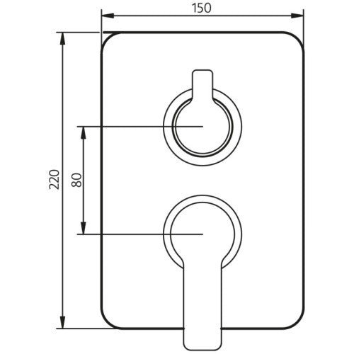 Unterputz-Einhebelmischer Softcube 2-3 Abgaänge Art.Nr: 1180149