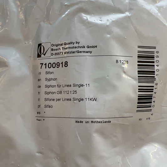 SIEGER / Buderus Ersatzteil Siphon für Linea Single-11 - 7100918