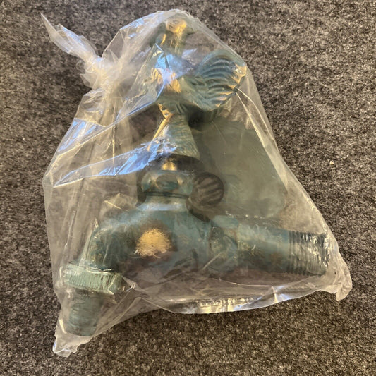 Nostalgie-Gartenauslaufventil 1/2 Zoll, Hahn, Messing patiniert, Gartenhahn