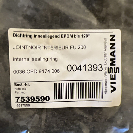 Viessmann 7539590 Dichtringe 5x Innenliegend EPDM Bis 120 GRAD