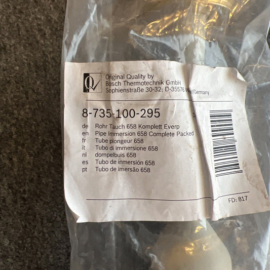 Buderus Rohr Tauch 658 Komplett 8735100295