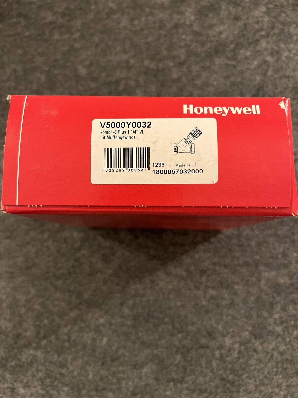 Honeywell Strangregulier - Absperrventil Kombi 3 Plus V5000Y0032 1 1/4" DN32 VL