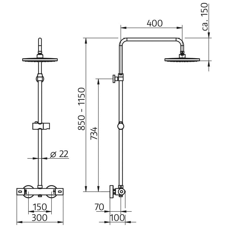RS 75 Thermostat mit Sicherheitsthermostatarmatur Art.Nr.: 1003675