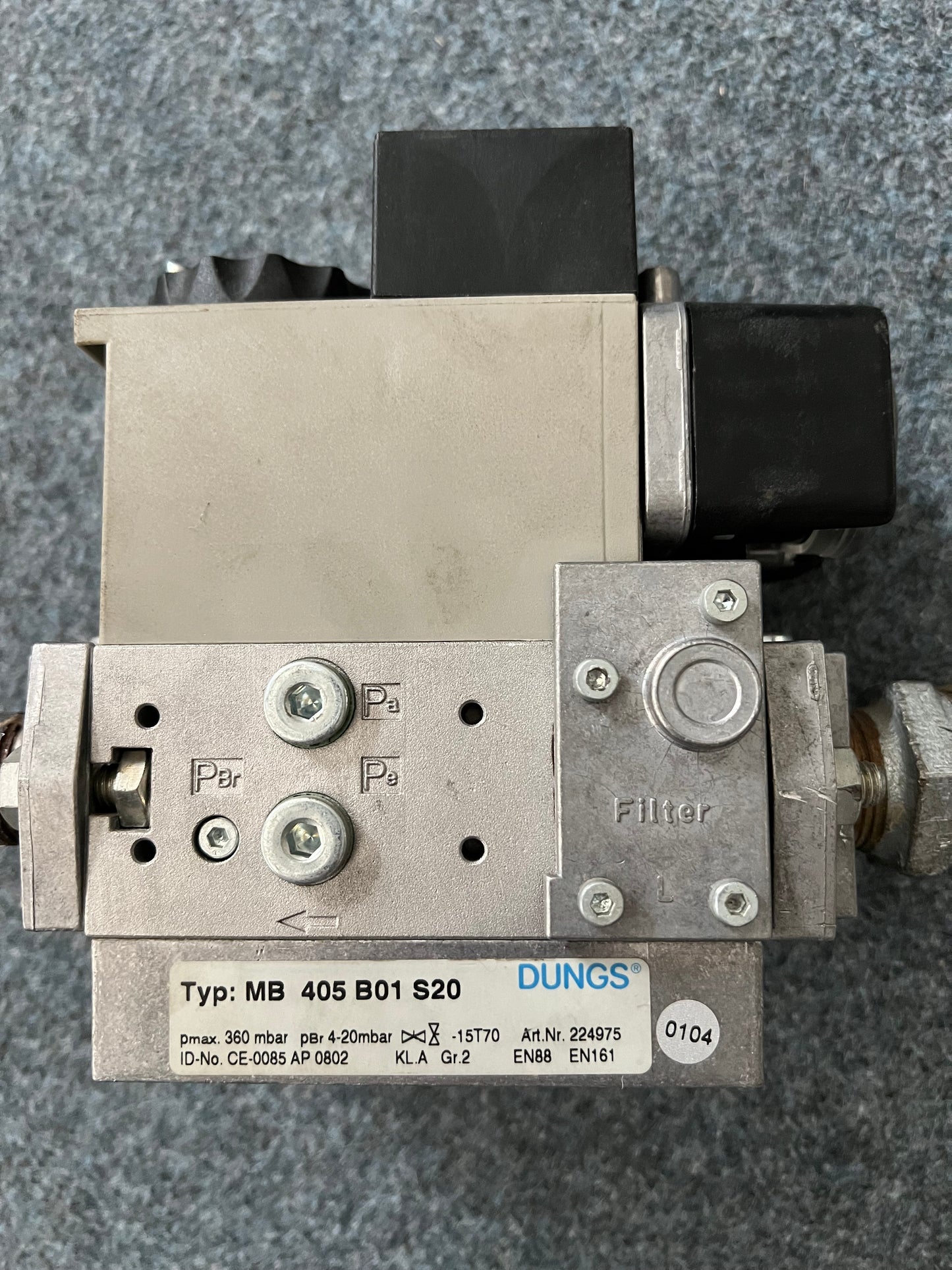 Weishaupt DUNGS Gasdruckregler - Gasblock W-MF SE 512 C01 S 22 Gasarmatur