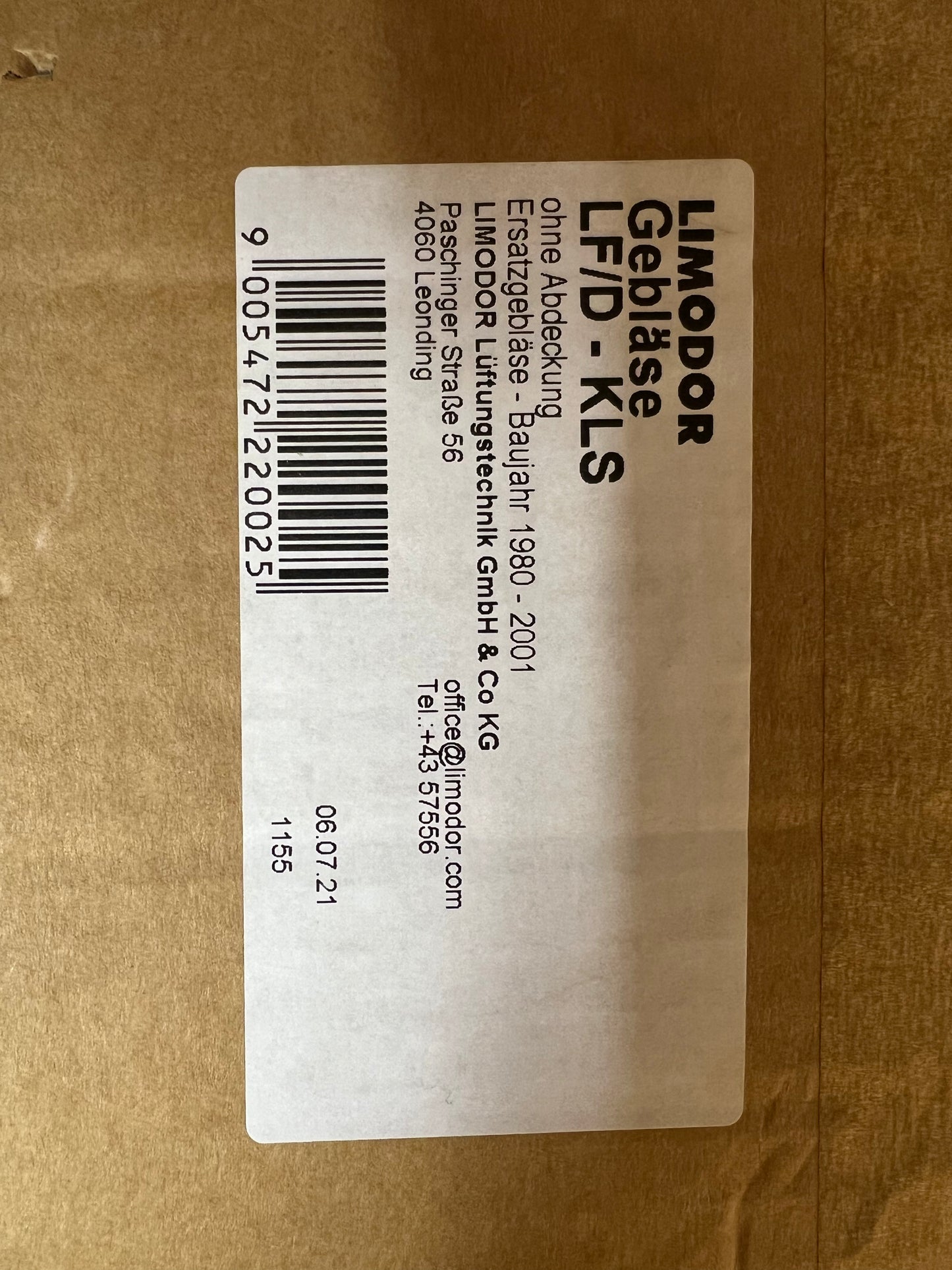 LIMODOR Gebläse LF/D - KLS