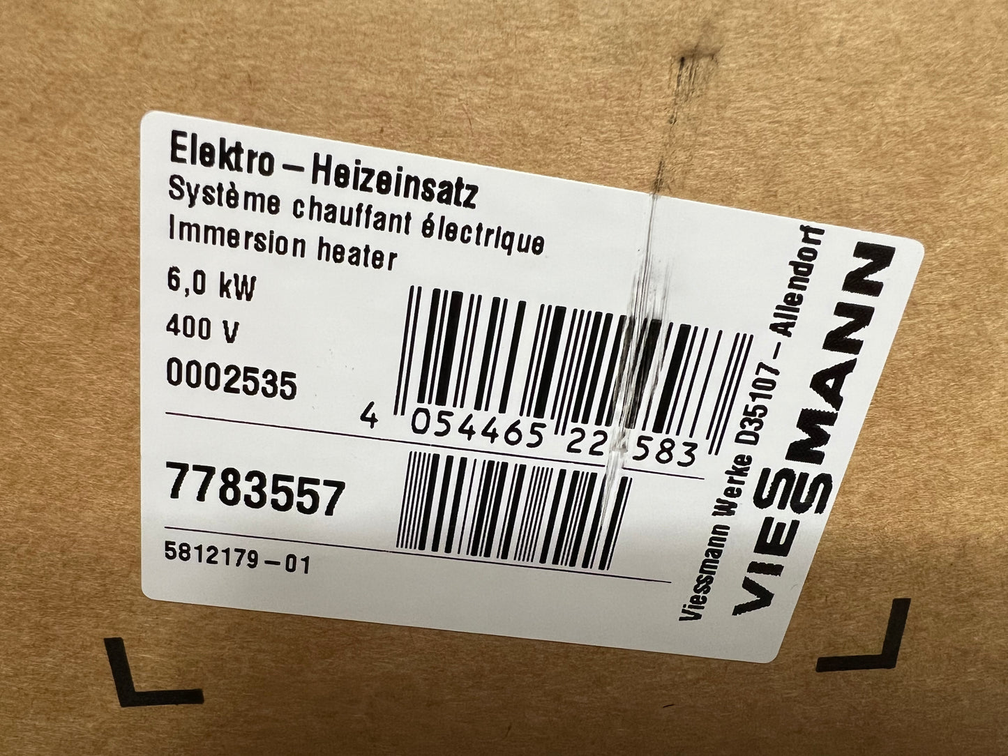 Viessmann Einschraubheizkörper 6,0kW 7783557 - 7571034
