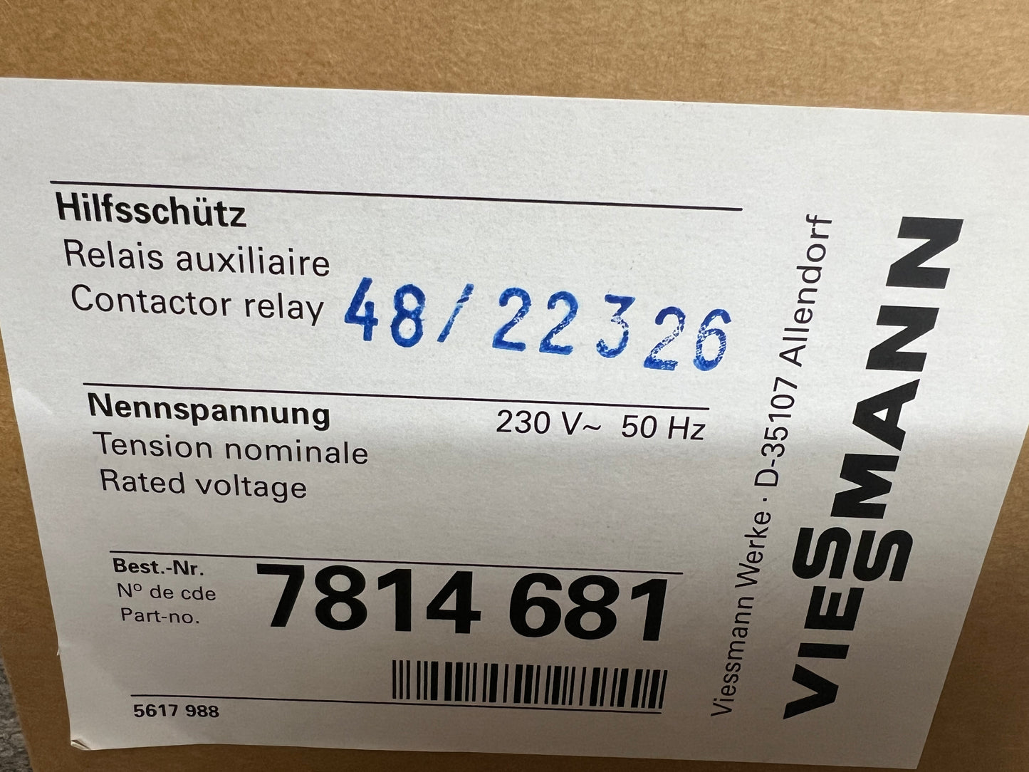 Viessmann Hilfsschütz 7814681